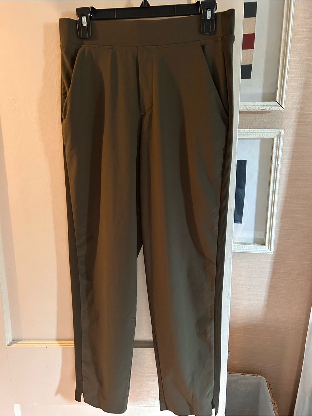 Athleta Olive Green High-Rise Ankle Pants - Picture 4 of 6